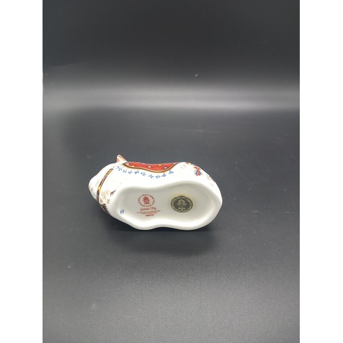 765 - Royal Crown Derby guinea pig with gold stopper