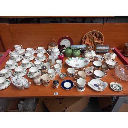 574 - Decorative china to include part tea sets