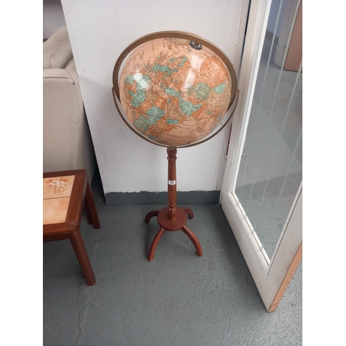 701 - Crams Imperial World Globe on stand