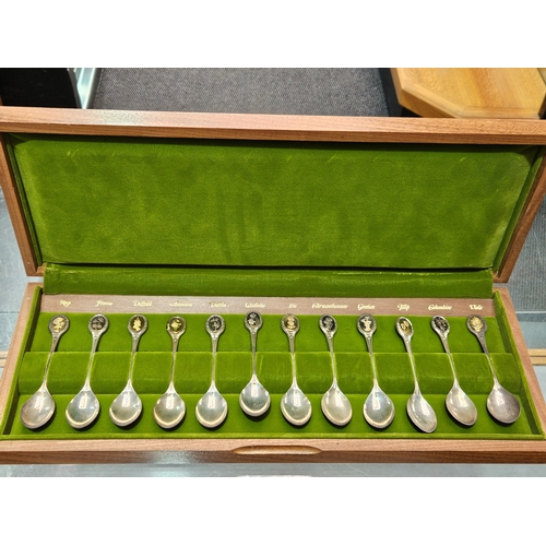 576 - A set of 12 hallmarked silver 