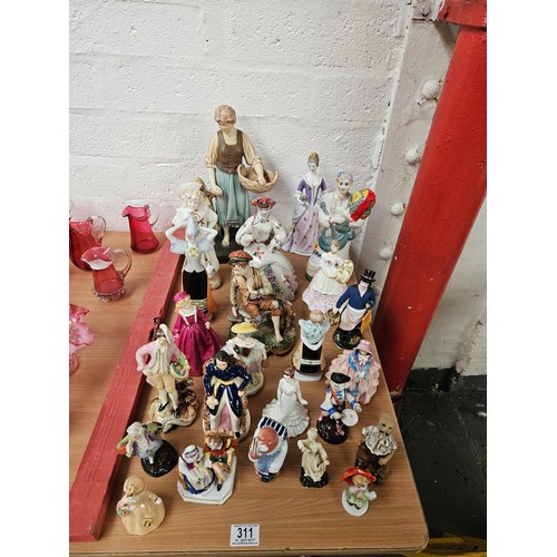 311 - Assorted china figurines