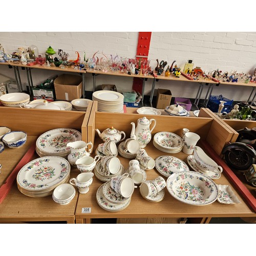 335 - An Aynsley Pembroke design part tea, coffee and dinner service in excess of 60 pieces