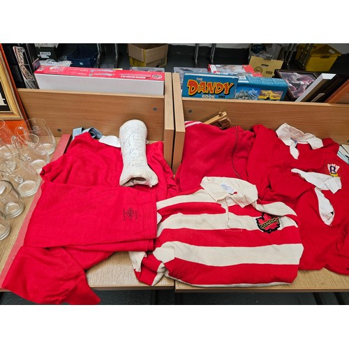 340 - Mostly Welsh related rugby jerseys and ephemera, a lot relating to the 1973 Canada vs Wales tour, to... 