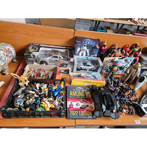 370 - Collectible toys to include Action Man figures, diecast cars including 3 Corgi Chitty Chitty Bang Ba... 