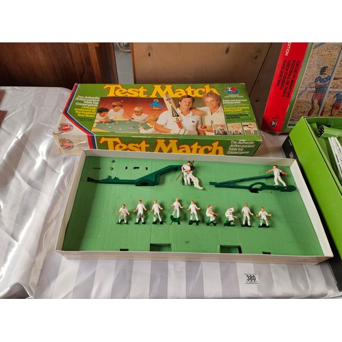 380 - Subbuteo World Cup Edition and Test Match table top cricket game