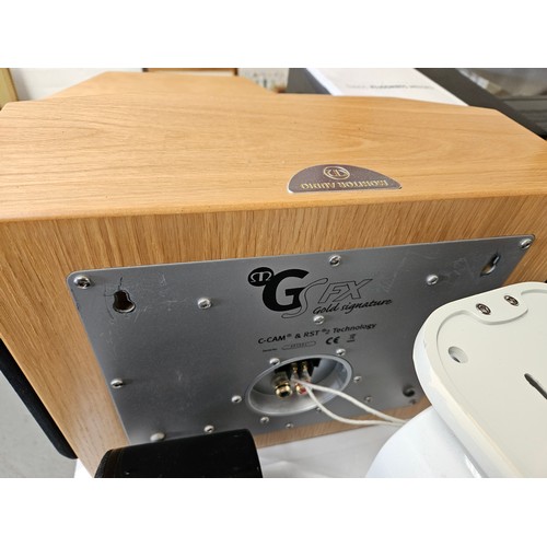 384 - Very good stereo equipment to include Monitor Audio GSFX Gold Signature speakers, Monitor Audio Silv... 