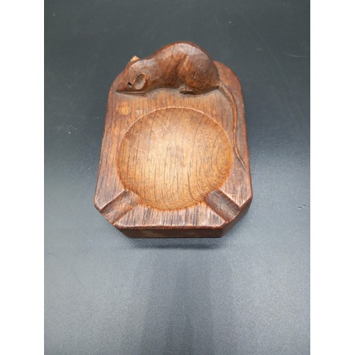 505 - A mouseman ash tray small chip to the ear