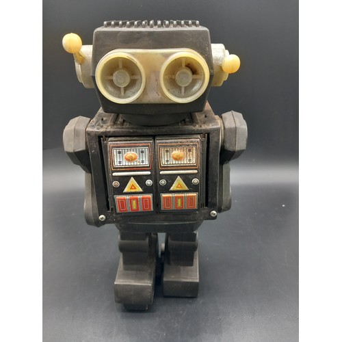 514 - A vintage robot - believed to be Roto Robot by Japanese S H Horikawa tin plate and plastic - complet... 