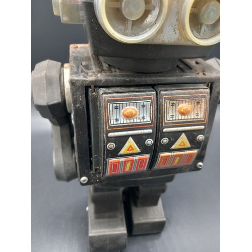 514 - A vintage robot - believed to be Roto Robot by Japanese S H Horikawa tin plate and plastic - complet... 