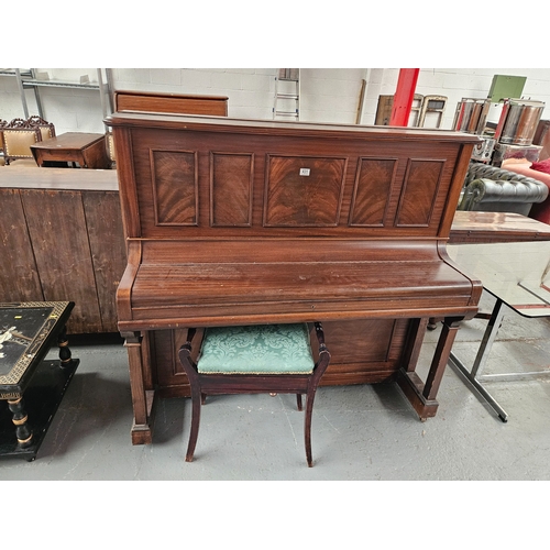 431 - A Squire and Longson London upright piano with piano stool

Height 132cm
Width 140cm
Depth 66cm