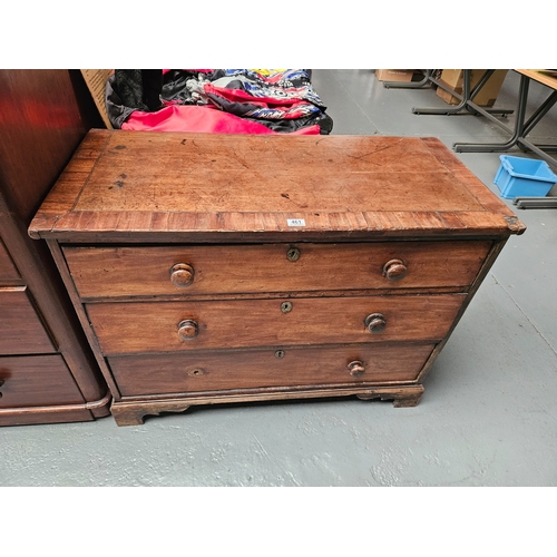 461 - An early mahogany chest of drawers

Height 80cm
Width 107cm
Depth 52cm