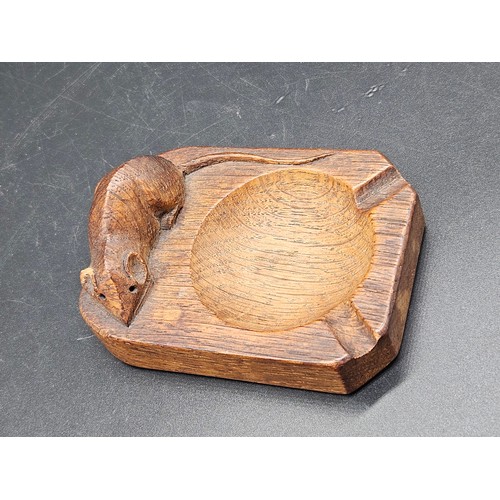 504 - A mouseman ash tray small chip to the ear