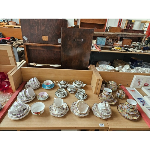 326 - Part tea sets to include Aynsley, Japanese, Royal Albert, etc