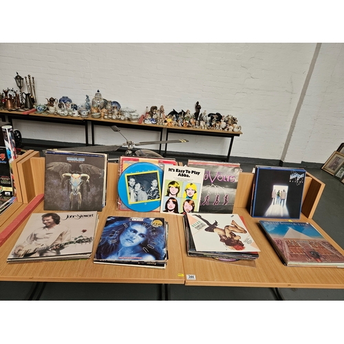 344 - Quantity of records to include Abba, Genesis, Earth Wind and Fire, Eagles, etc