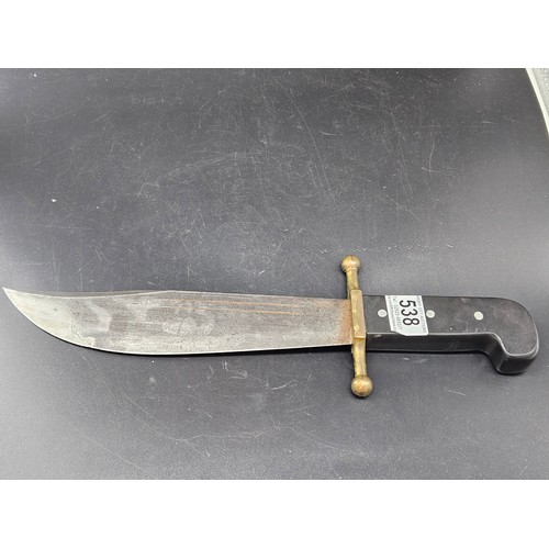 538 - An American US Army Air Force V 44 survival knife - this genuine Kinfolks knife was issued to surviv... 