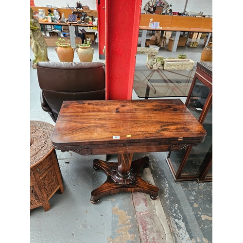 423 - Rosewood card table