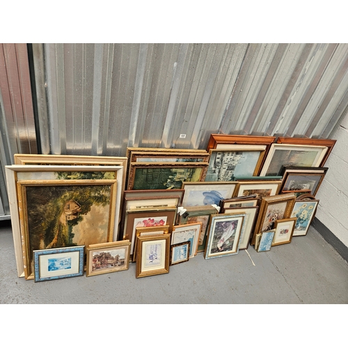 435 - A quantity of framed pictures and prints