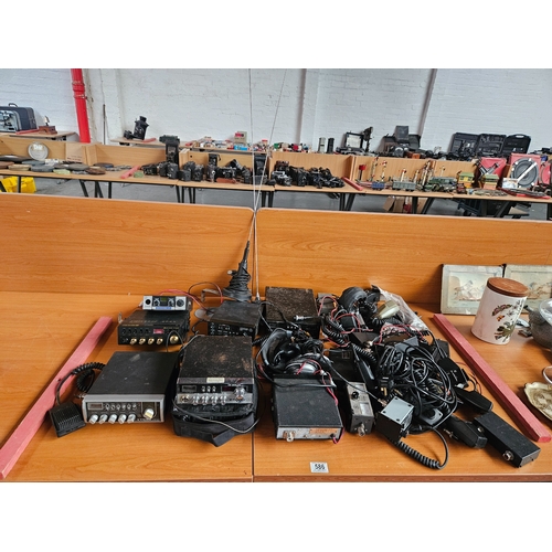 586 - CB radios, powerpacks, microphones, aerials, etc - Fidelity, Midland, Amstrad, etc