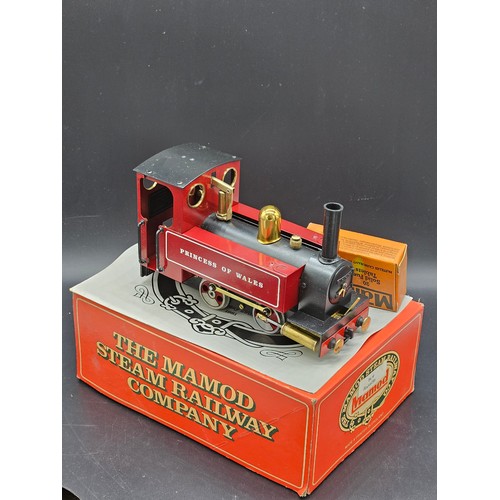 800 - A Mamod Princess of Wales limited edition steam train in box - never used however slight oxidation t... 