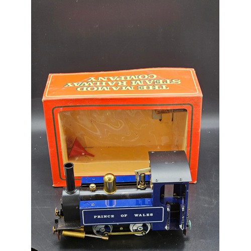 801 - A Mamod Prince of Wales limited edition steam train in box - never used however slight oxidation to ... 