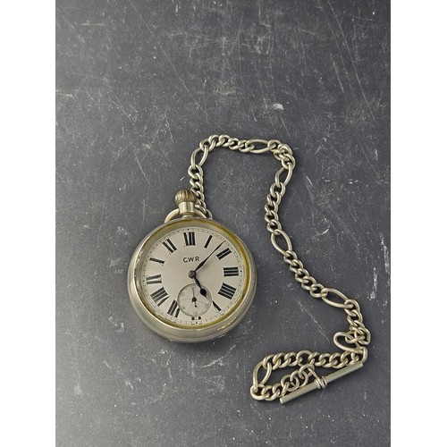 808 - A Great Western Railways (GWR) pocket watch - dial marked GWR and back cover GWR 2467 - untested