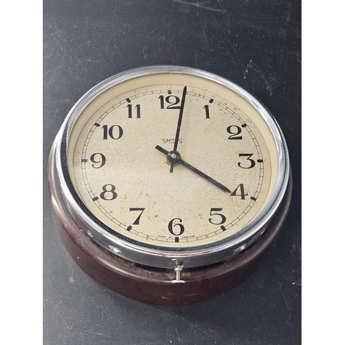 815 - A Smiths British Rail clock - diameter 7 inches (the movement was removed and replaced with a Quartz... 