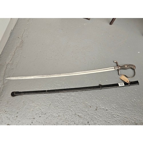 838 - A genuine German infantry sword and scabbard