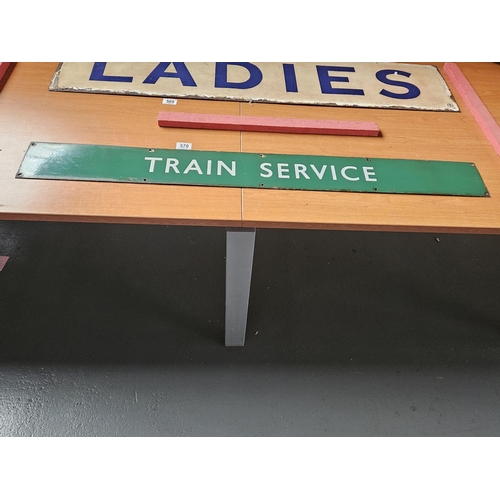 570 - A British Rail enamel station sign - 