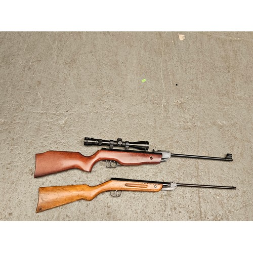 850 - A Spanish .22 air rifle and a Chinese .177 air rifle