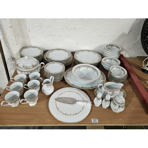 317 - A Noritake part tea/dinner service - over 60 pieces