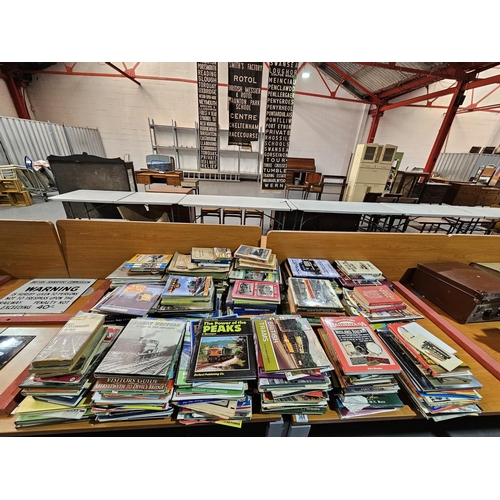 368 - A large collection of railway books and magazines