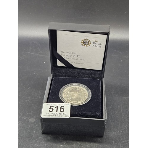 516 - A boxed Royal Mint silver proof 