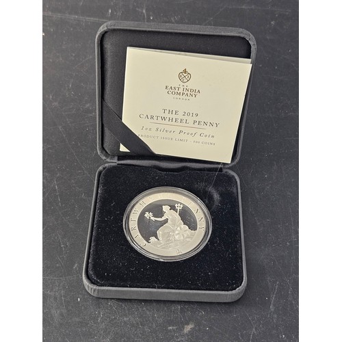 524 - A boxed East India Company silver proof - 2019 