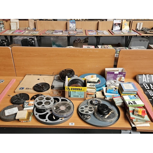 396 - Vintage film reels all various - some being technical - all unchecked and condition of film unknown