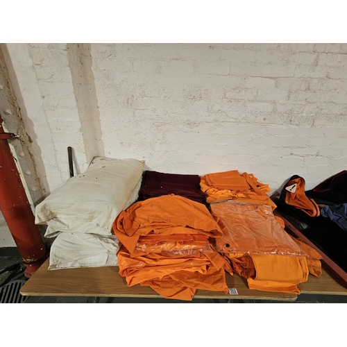 313 - A quantity of mostly Intercity hi visibility clothing together with GWR and British Rail pillows and... 