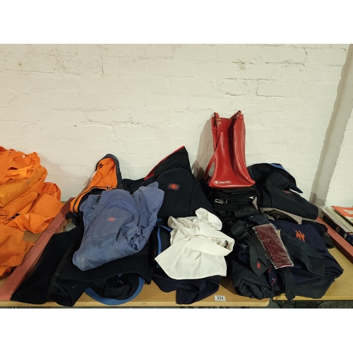 314 - A quantity of mostly Intercity jackets, neck ties, shirts etc