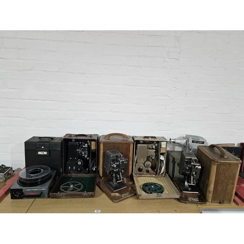 317 - Six vintage movie projectors - two Kodascope, Hi Lyte etc