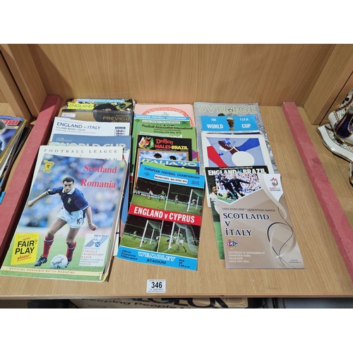 346 - Lot of international football programmes, mainly England