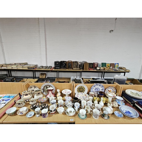 347 - Decorative china to include commemorative ware, Aynsley etc