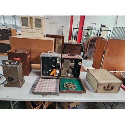 383 - Six Specto vintage movie projectors