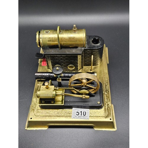 510 - A Wilesco live steam engine D10 - D101 with accessories and original box