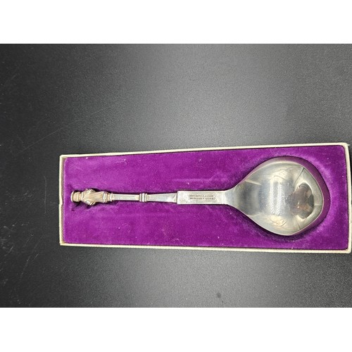 513 - A David Anderson Norwegian christening spoon (Simon) - 18cm long and weighing 61 grams