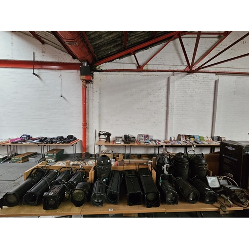 338 - A large selection of Lighting equipment