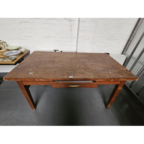 440 - An oak single drawer desk

Height 78cm, Width 153cm, Depth 87cm