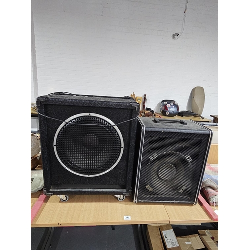 341 - A Carlsbro and a Syncron century bass amplifier