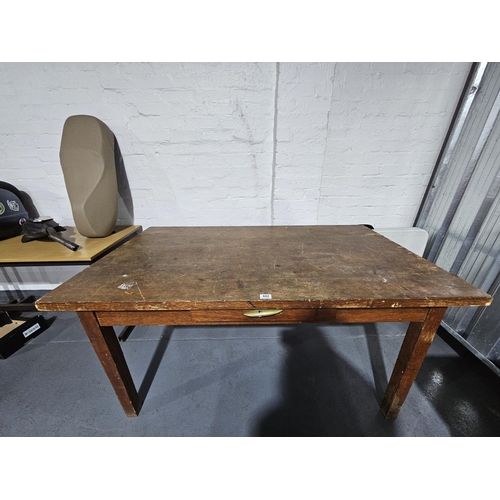 442 - An oak single drawer desk

Height 78cm, Width 153cm, Depth 87cm