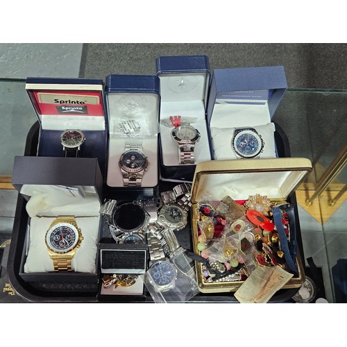 512 - A quantity of Gents watches - some being boxed - two Spirit of Concorde, Royal Air Force, Sprinto et... 