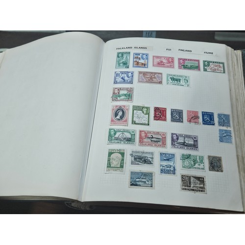 531 - 3 good albums of stamps. 1 album of world stamps, 1 album containing Penny Reds, Blues, 1/2 pennies ... 