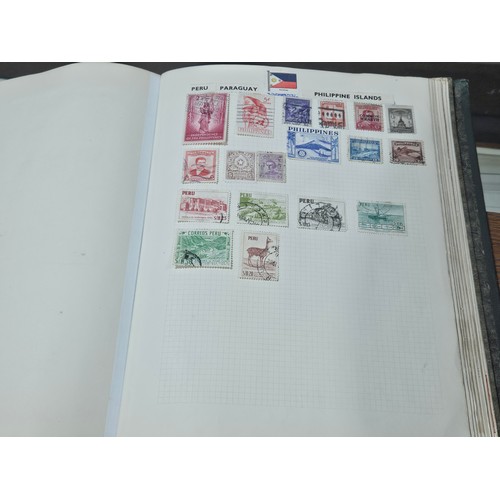 531 - 3 good albums of stamps. 1 album of world stamps, 1 album containing Penny Reds, Blues, 1/2 pennies ... 