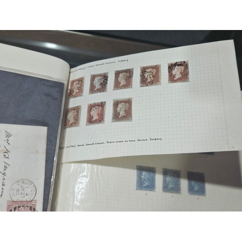 531 - 3 good albums of stamps. 1 album of world stamps, 1 album containing Penny Reds, Blues, 1/2 pennies ... 